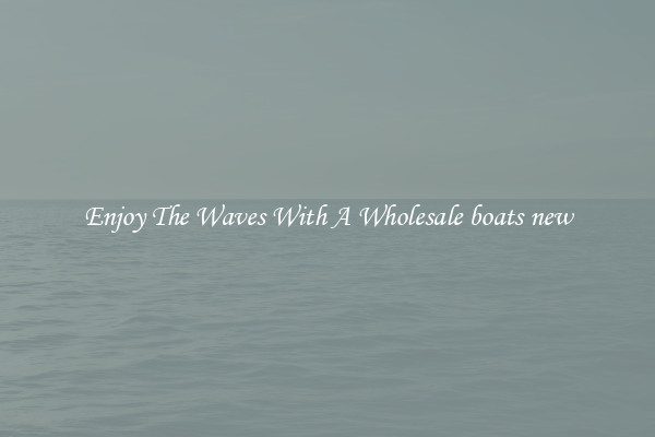 Enjoy The Waves With A Wholesale boats new