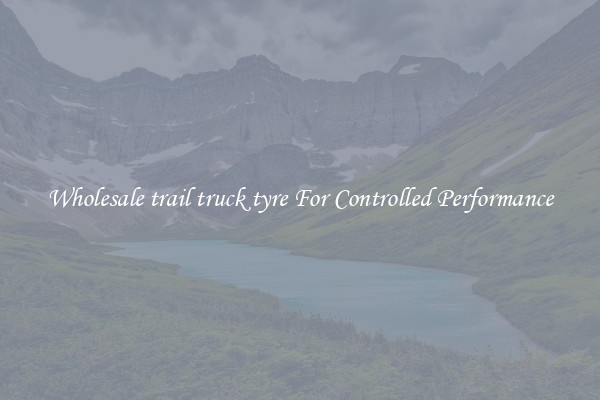 Wholesale trail truck tyre For Controlled Performance
