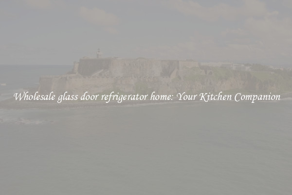 Wholesale glass door refrigerator home: Your Kitchen Companion