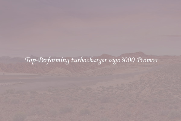 Top-Performing turbocharger vigo3000 Promos