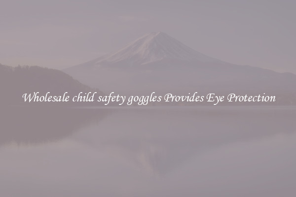Wholesale child safety goggles Provides Eye Protection