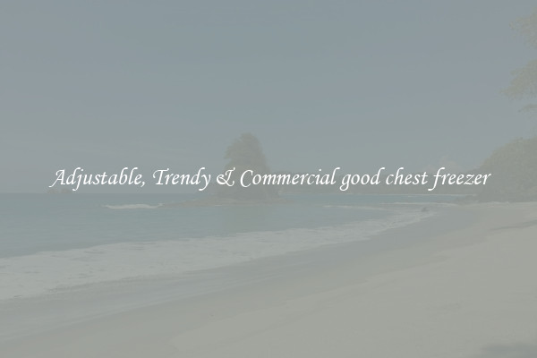 Adjustable, Trendy & Commercial good chest freezer