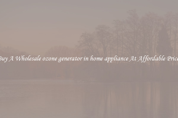 Buy A Wholesale ozone generator in home appliance At Affordable Prices