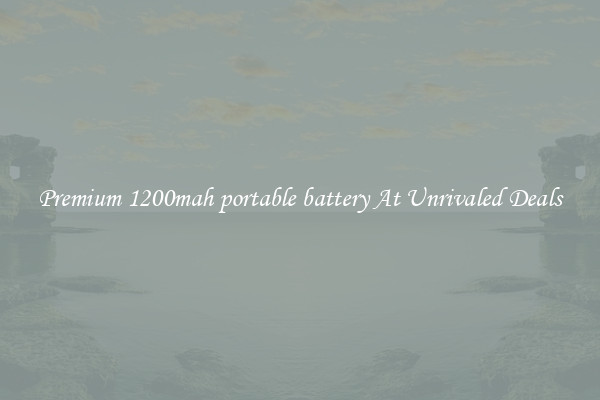 Premium 1200mah portable battery At Unrivaled Deals