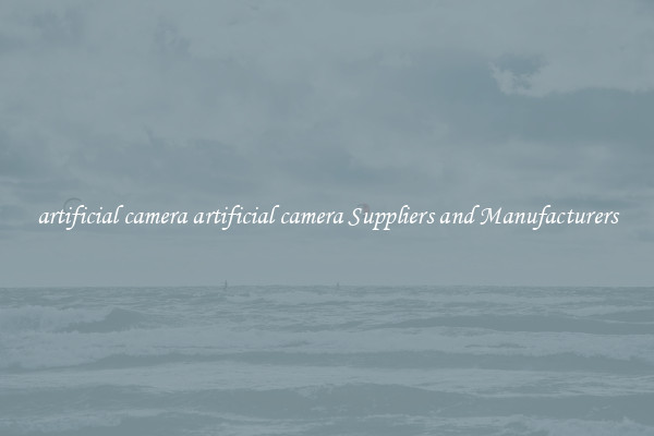 artificial camera artificial camera Suppliers and Manufacturers