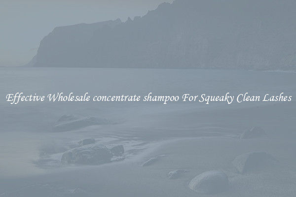 Effective Wholesale concentrate shampoo For Squeaky Clean Lashes